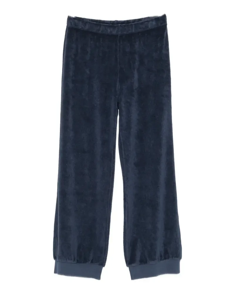 Suzie Kondi terry-texture trousers - Blau Blau