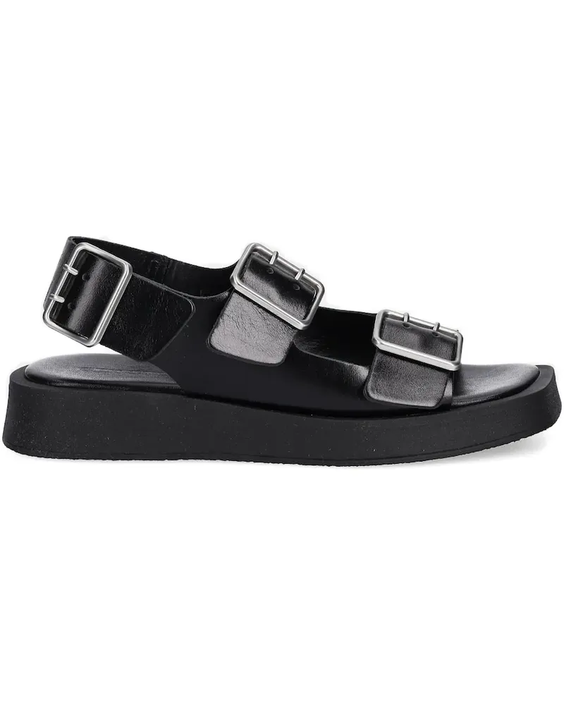 Copenhagen Sandalen mit Schnalle - Schwarz Schwarz