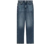 Halbhohe Harlow Straight-Leg-Jeans