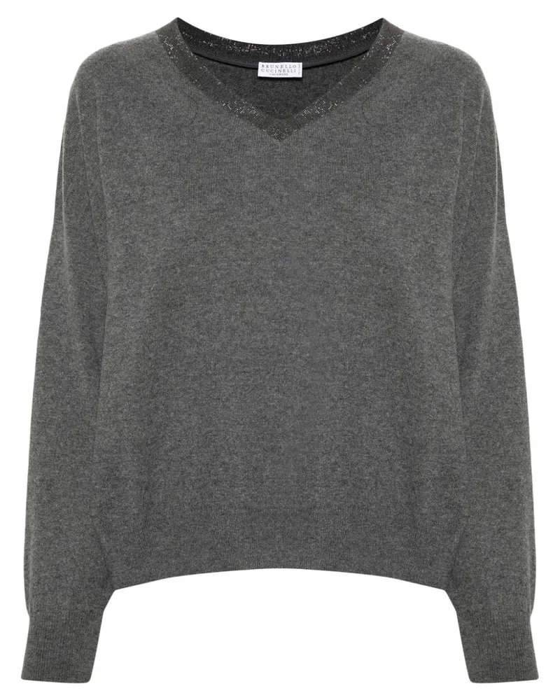 Brunello Cucinelli Monili Kaschmirpullover - Grau Grau