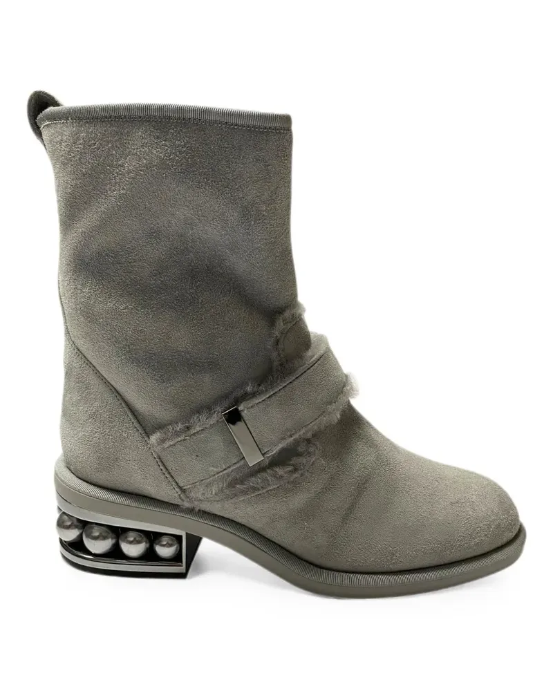 Nicholas Kirkwood Casiti pearl ankle boots - Grau Grau