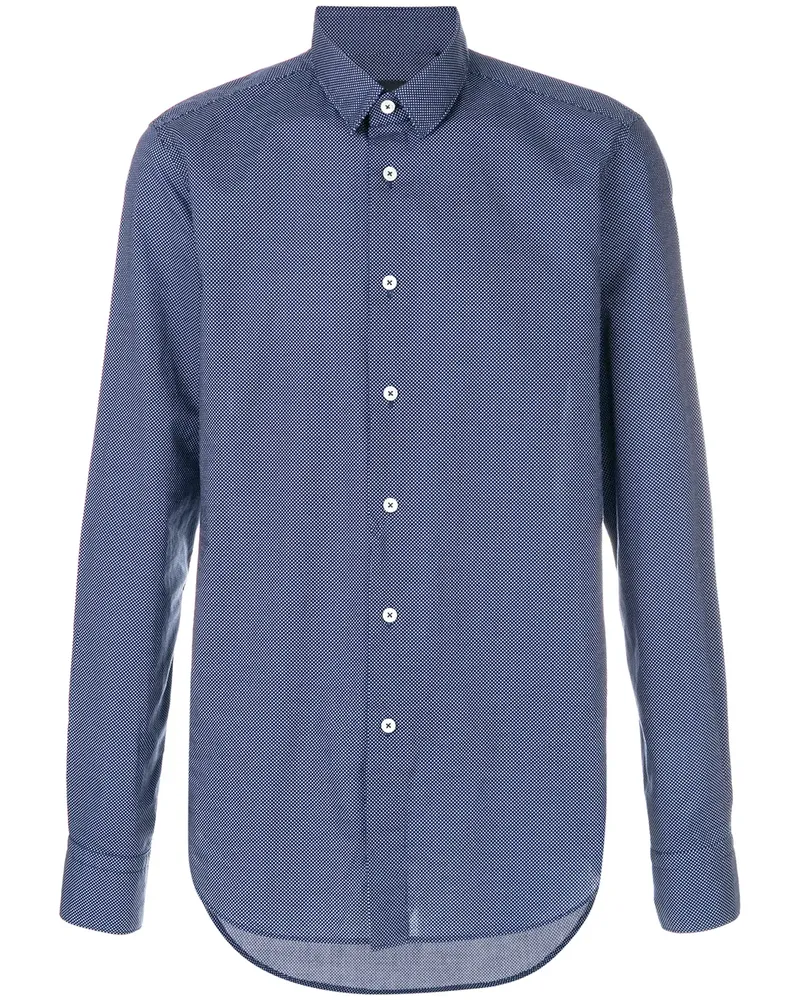 Dell'oglio Klassisches Hemd - Blau Blau