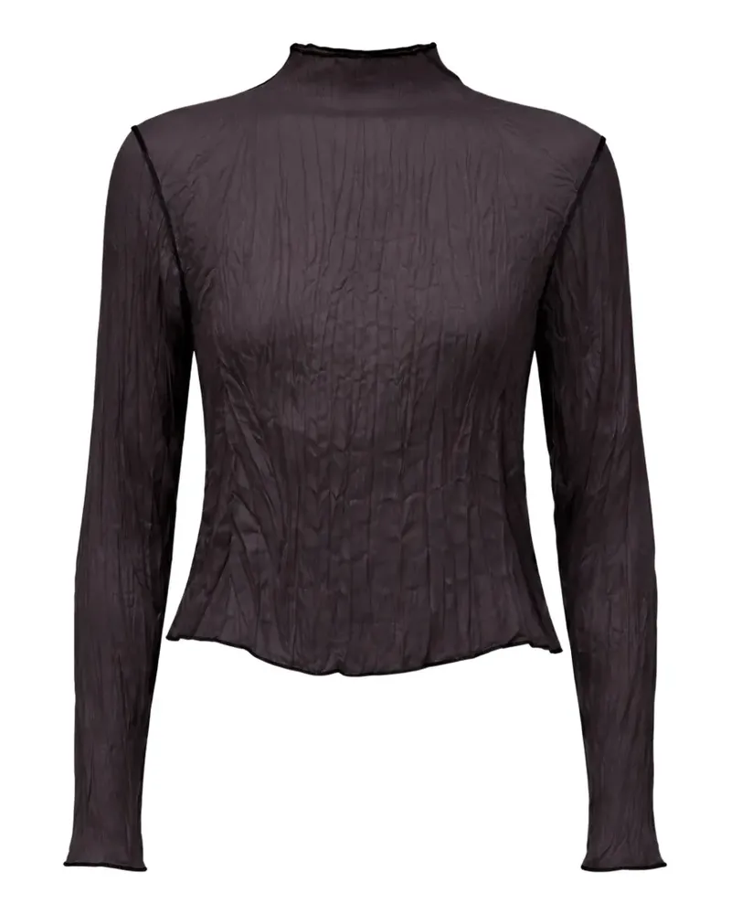 Osklen wrinkled satin blouse - Violett Violett