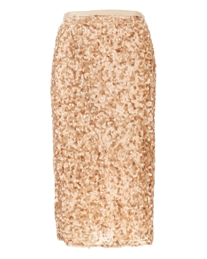 Max Mara Midirock mit Schleifenbund - Gold Gold