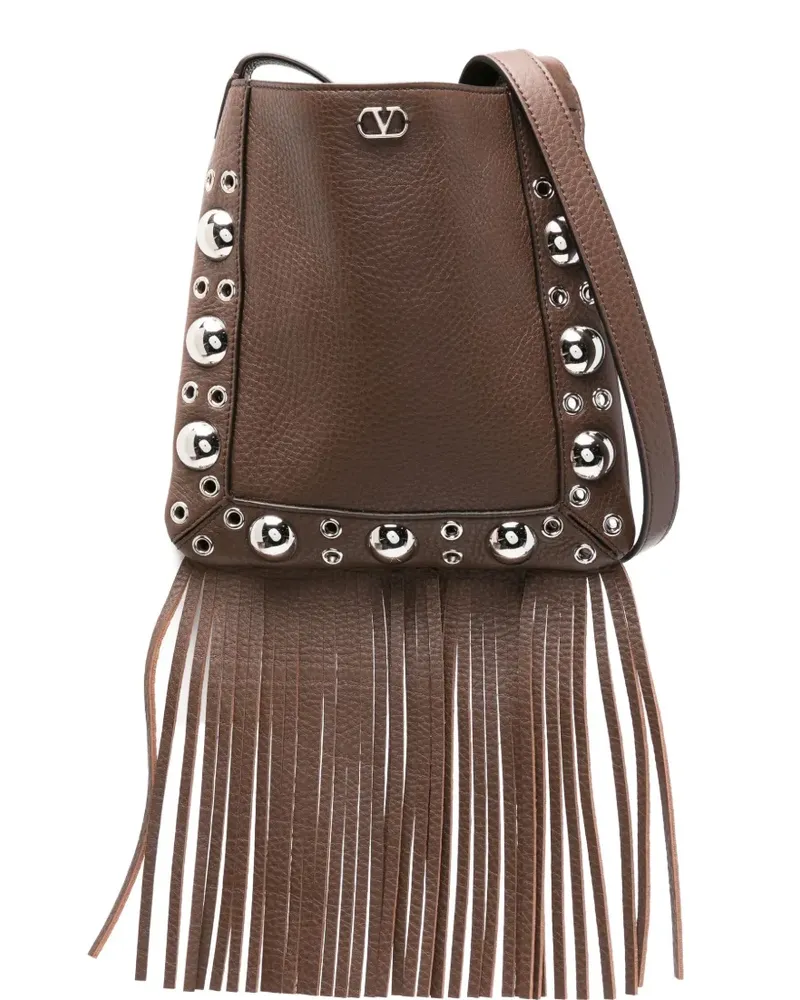 Valentino Garavani Nelcôte Schultertasche - Braun Braun
