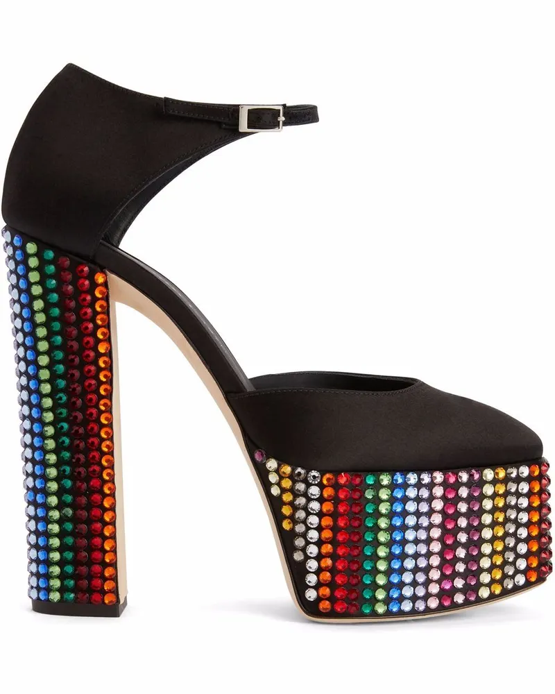 Giuseppe Zanotti Bebe Strass Pumps 150mm - Schwarz Schwarz