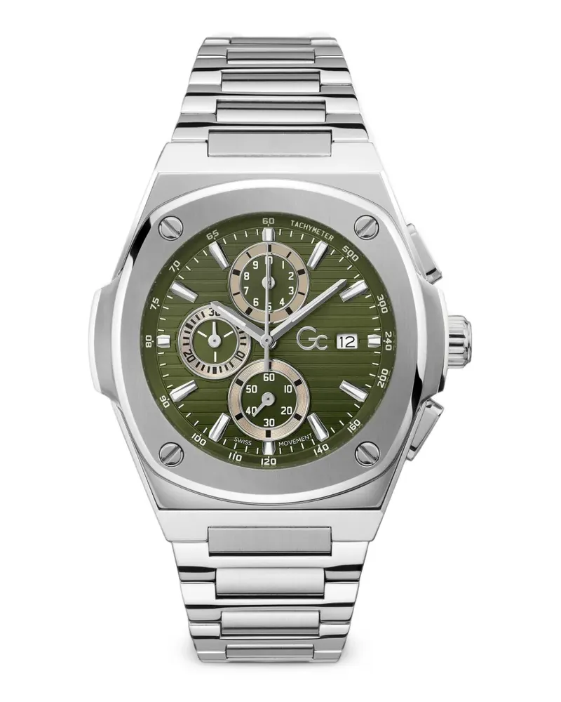 Guess Gc Coussin Shape Chrono metal 44mm - Grün Grün