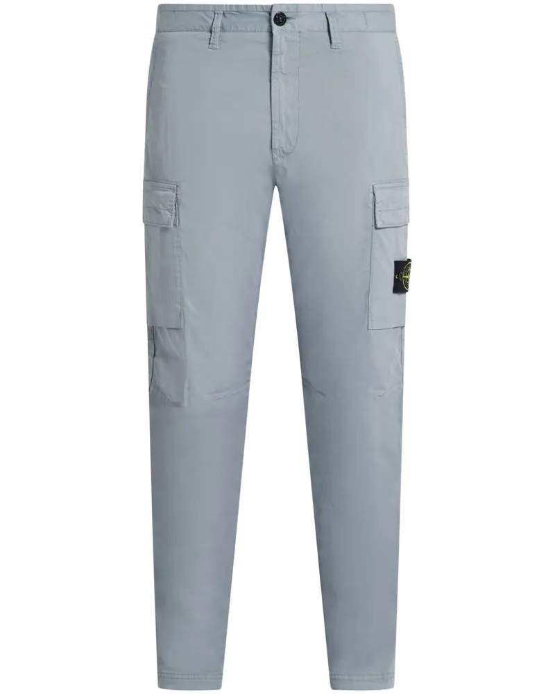 Stone Island Hose mit Kompass-Patch - Grau Grau