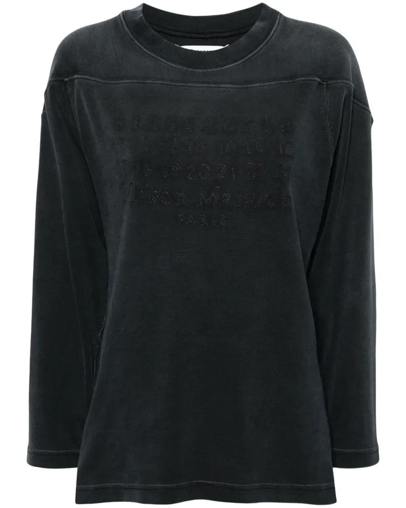 Maison Margiela Sweatshirt mit Applikation - Grau Grau