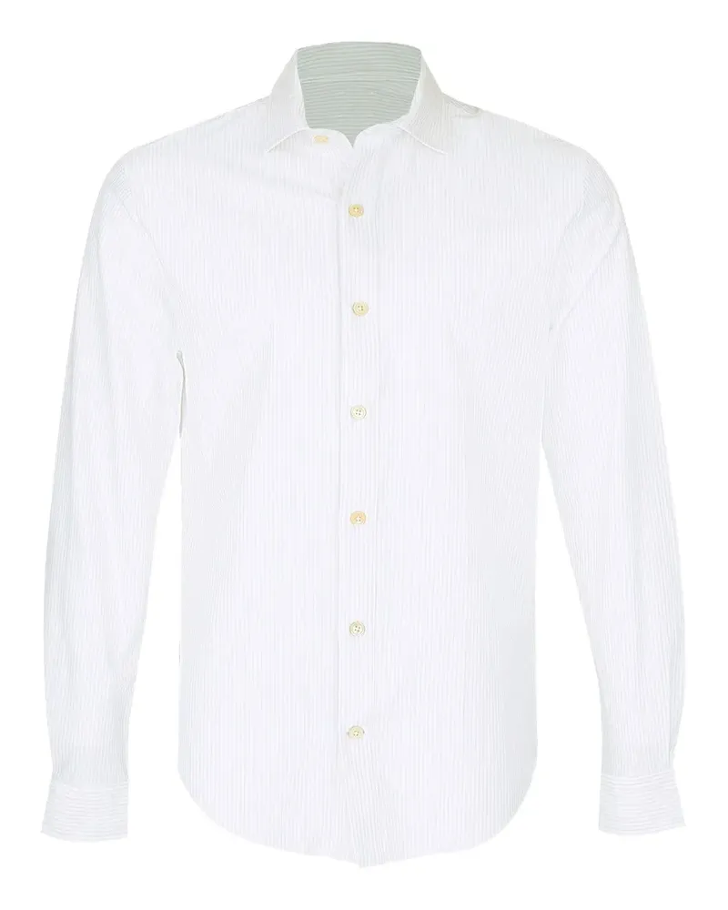 Eleventy long-sleeve striped shirt - Weiß Weiß
