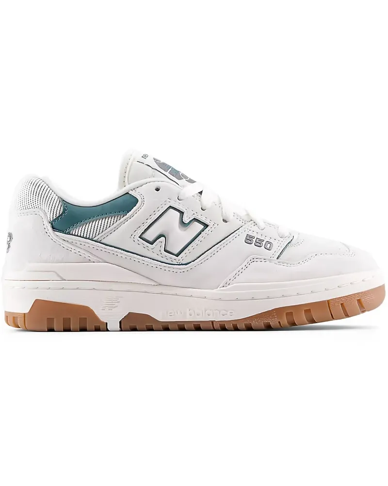 New Balance 550 Sea Salt/New Spruce Sneakers - Weiß Weiß