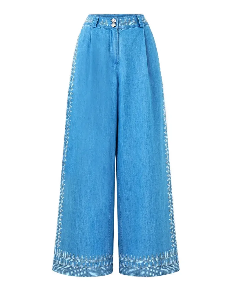 Camilla The Hum of the Alhambra wide leg trousers - Blau Blau