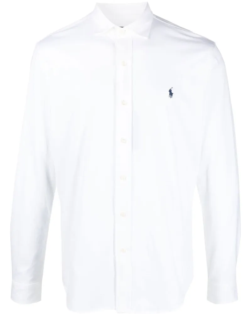 Ralph Lauren Hemd mit Polo Pony-Stickerei - Weiß Weiß