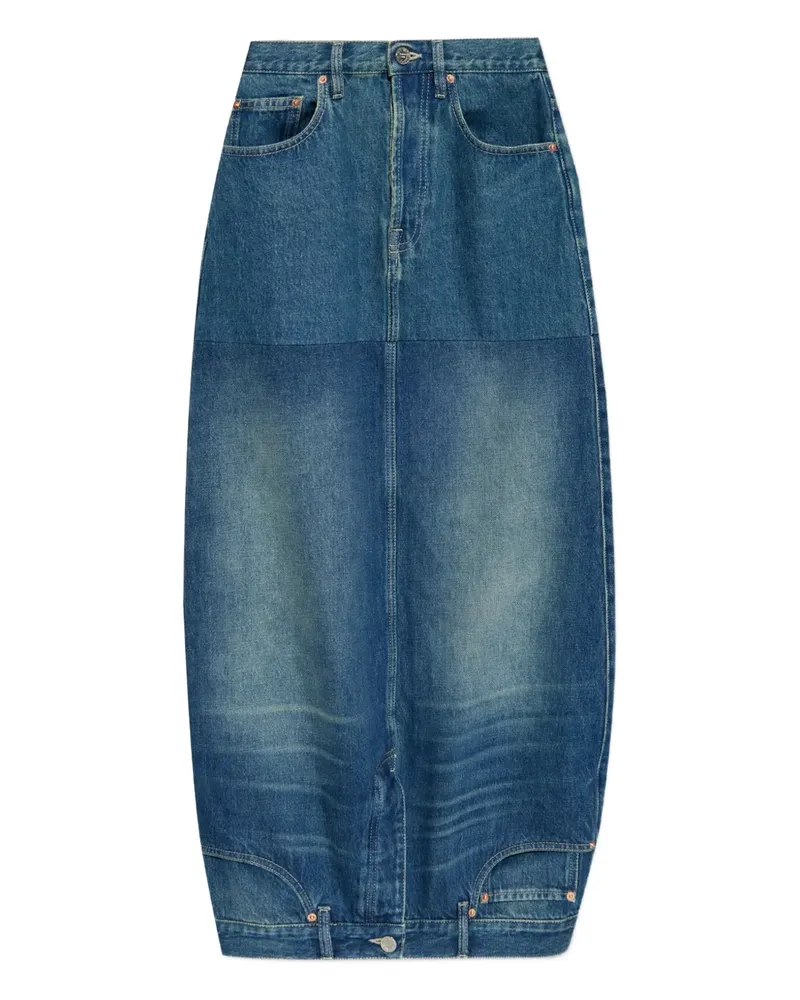 VETEMENTS Jeansrock mit umgedrehtem Design - Blau Blau