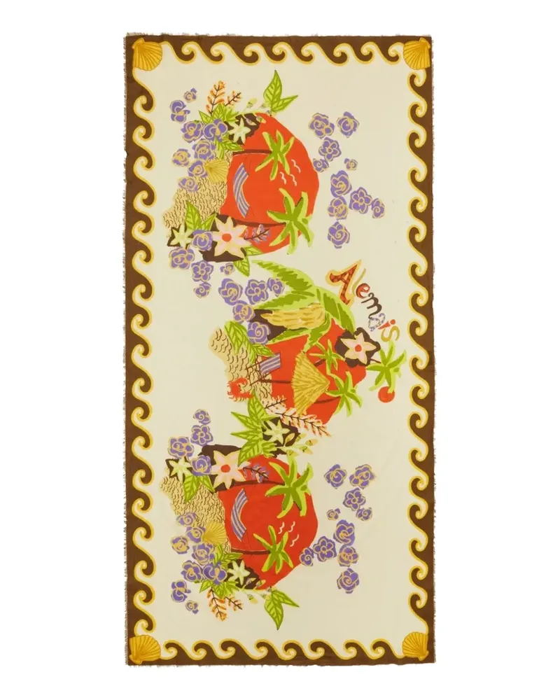 ALEMAIS Island Cove Pareo mit Print - Nude Nude