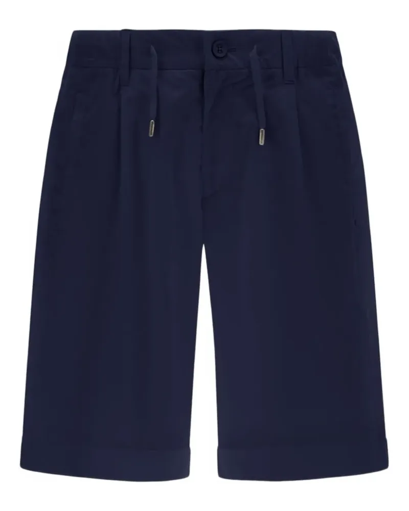 Herno Plissierte Shorts mit Kordelzug - Blau Blau