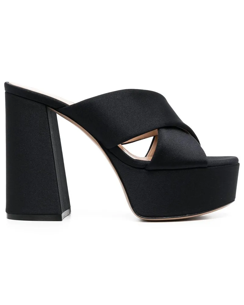Gianvito Rossi Sandalen mit Plateau - Schwarz Schwarz