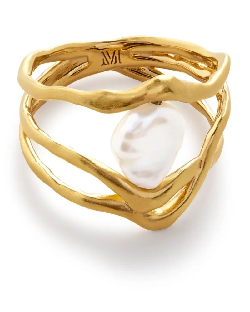 Monica Vinader x Amy Powney Keshi-Perlenring Gold