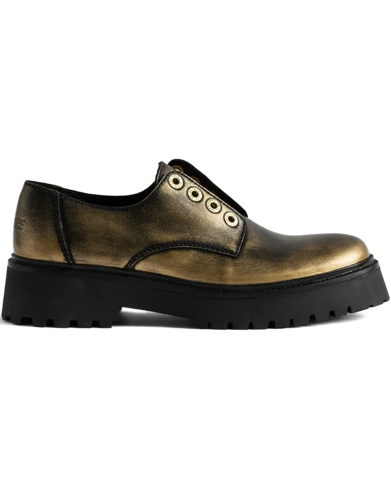 Zadig & Voltaire Derby-Schuhe mit Plateau - Schwarz Schwarz