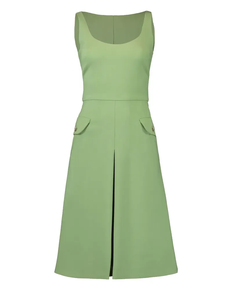 Oscar de la Renta Minikleid mit Pattentaschen - Grün Grün