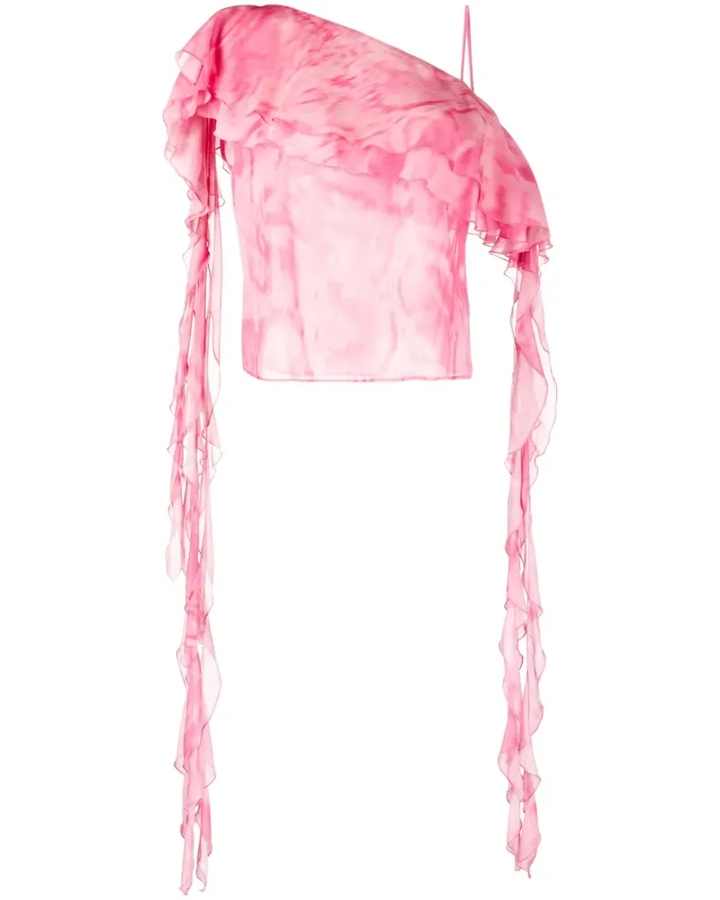 Blumarine Asymmetrische Bluse - Rosa Rosa