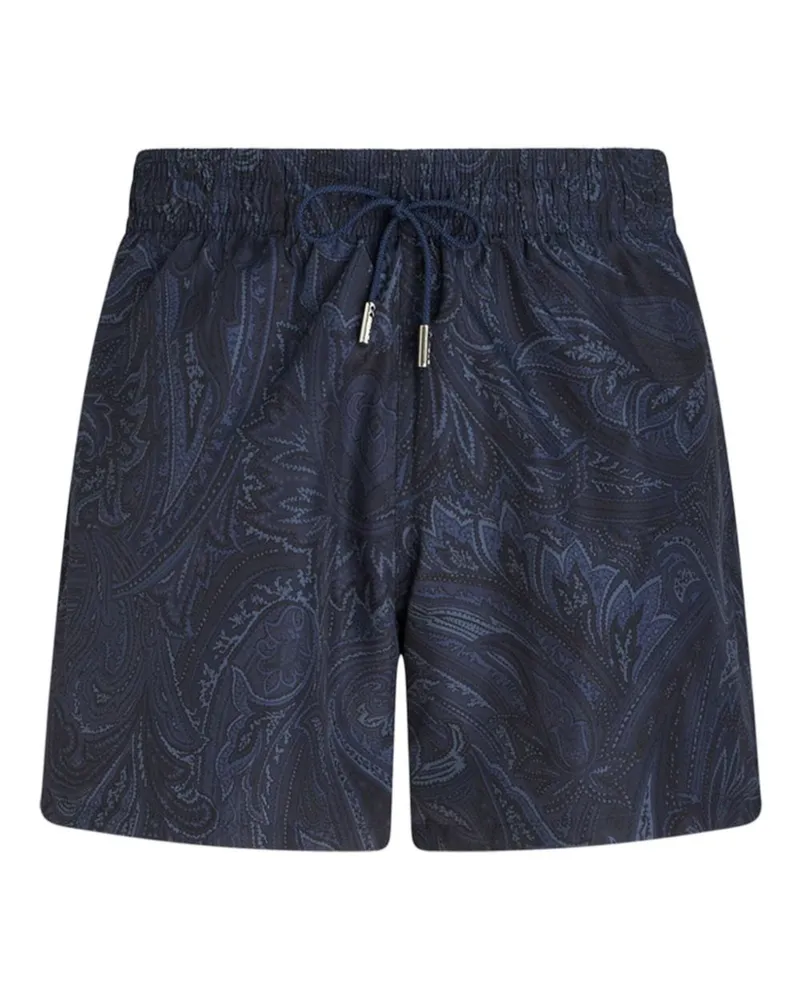 Etro Badeshorts mit Paisley-Print - Blau Blau