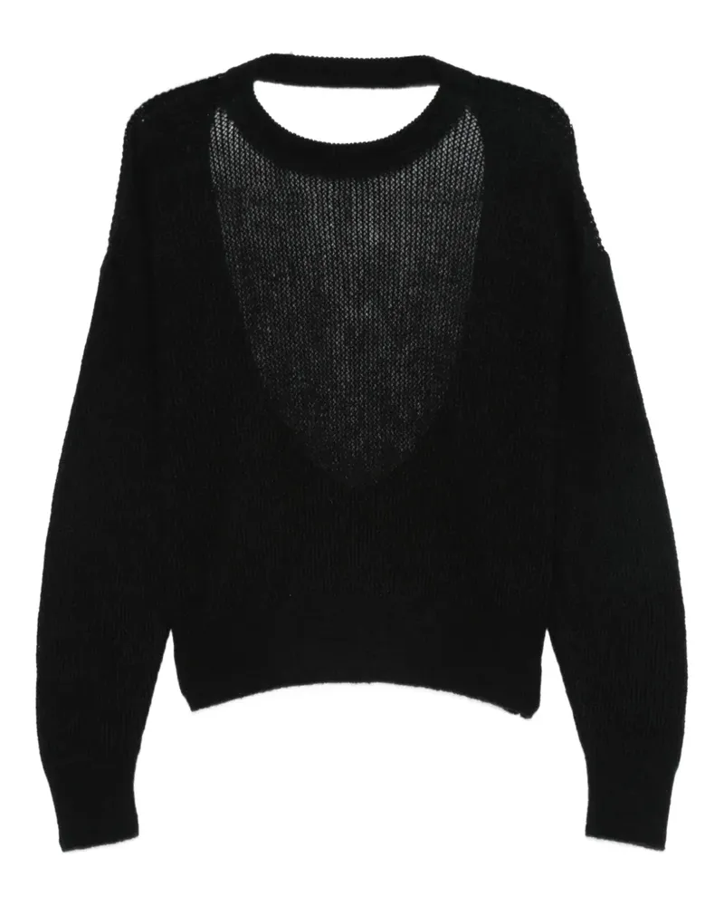 Haikure Pullover mit Lochmuster - Schwarz Schwarz