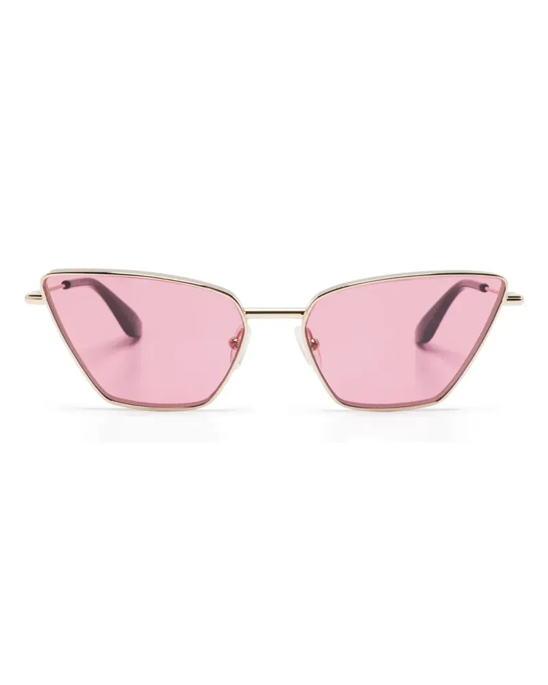 Alexander McQueen Klassische Cat-Eye-Sonnenbrille - Gold Gold