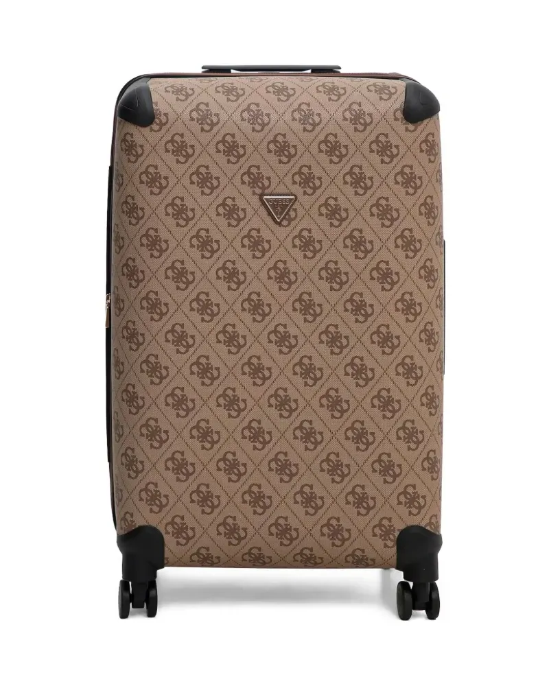 Guess Hartschalenkoffer mit Monogramm - Braun Braun