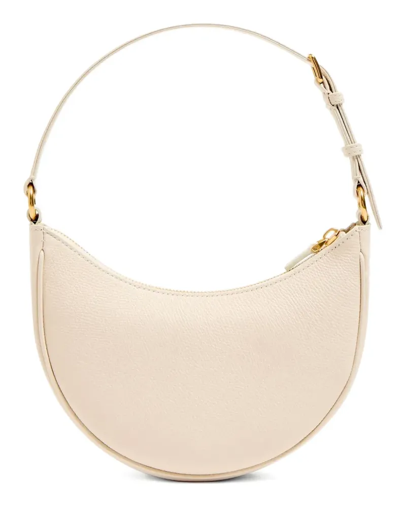 Valentino Garavani Hobo logo zip mini shoulder bag - Nude Nude