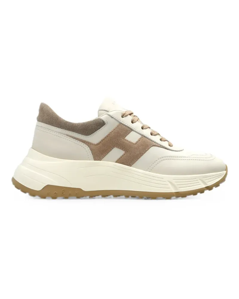 Hogan Sneakers mit Wildledereinsätzen - Nude Nude
