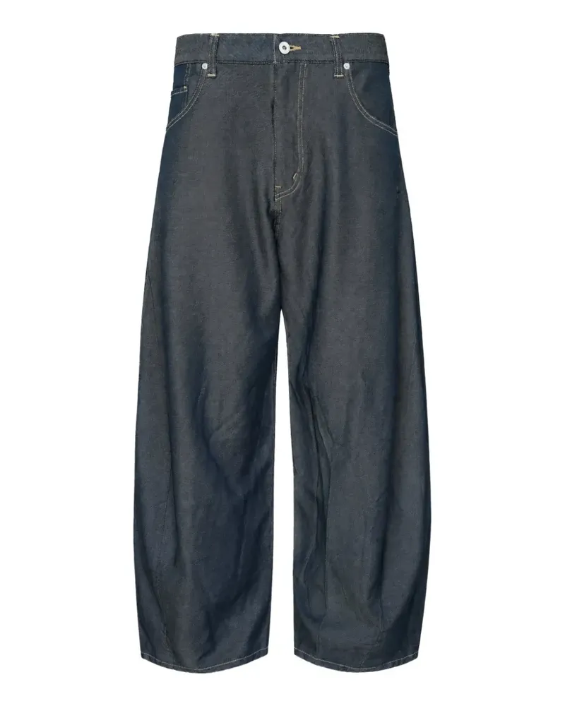 Comme des Garçons Hose mit Kontrastnähten - Blau Blau
