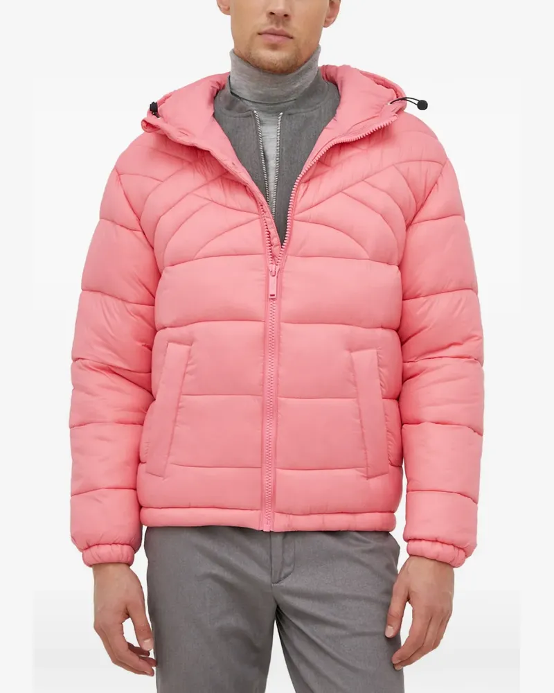 Benetton Kapuzenjacke mit Reißverschluss - Rosa Rosa