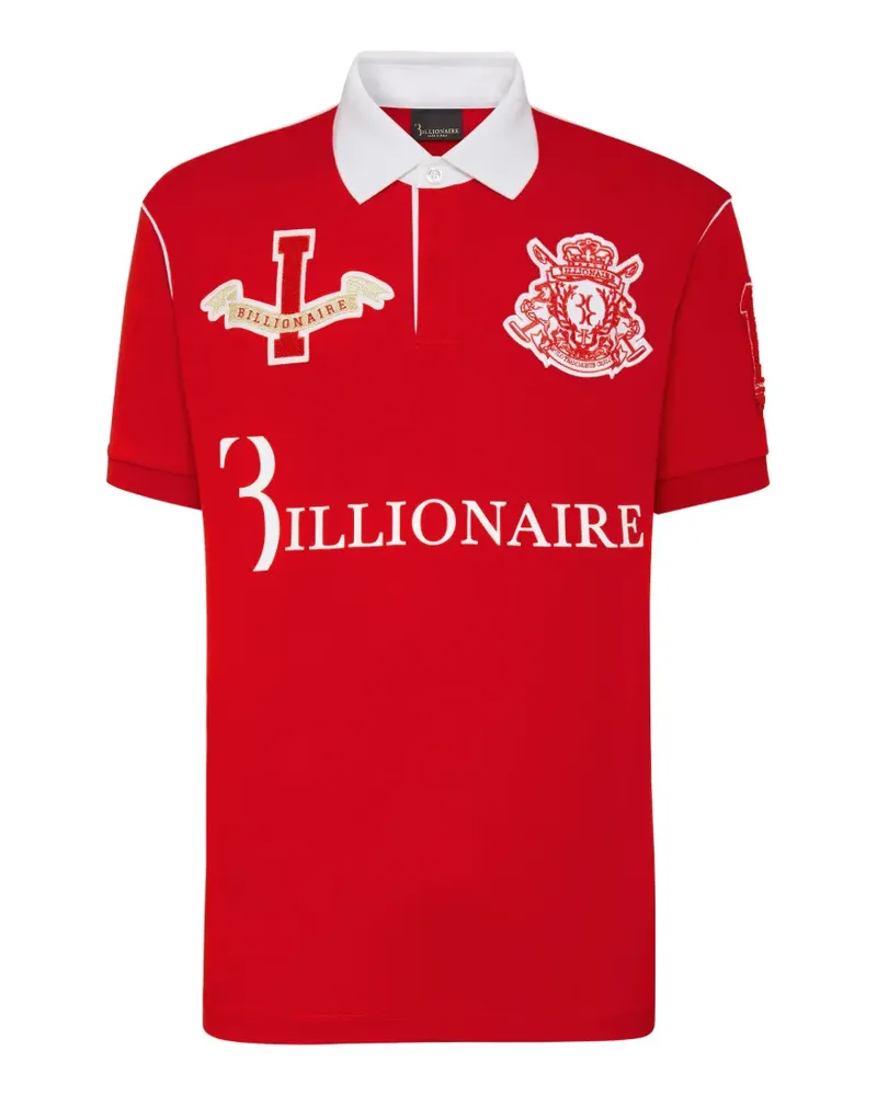 Billionaire SS Polo Team Montecarlo polo shirt - Rot Rot
