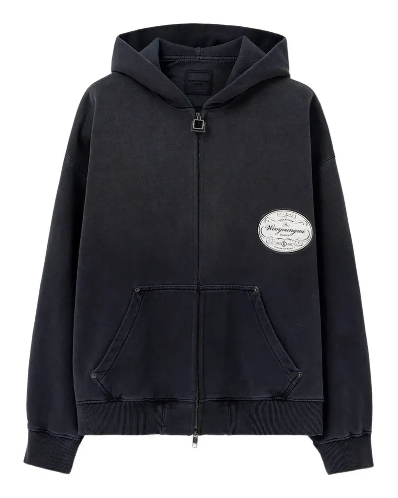 Wooyoungmi Hoodie mit seitlichen Taschen - Blau Blau