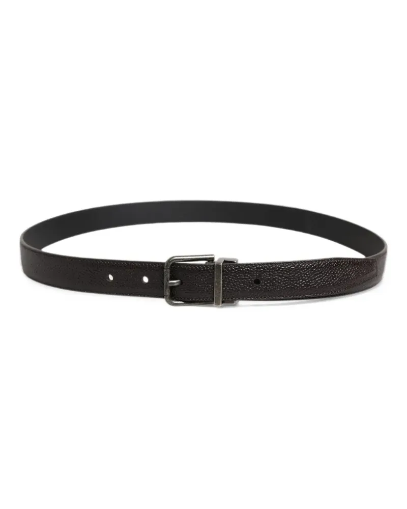 Dolce & Gabbana brown calf-leather buckle belt - Braun Braun