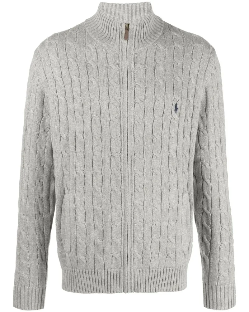 Ralph Lauren Pullover mit Zopfmuster - Grau Grau
