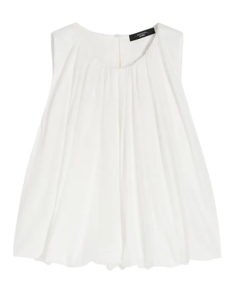 Max Mara gathered top - Weiß Weiß