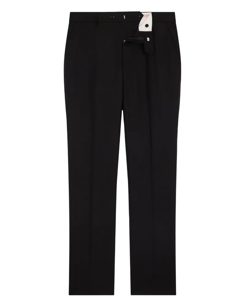 FURSAC front-pleats tailored trousers - Schwarz Schwarz