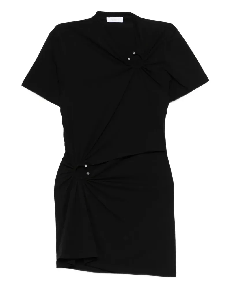 Paco Rabanne ring-detail mini dress - Schwarz Schwarz