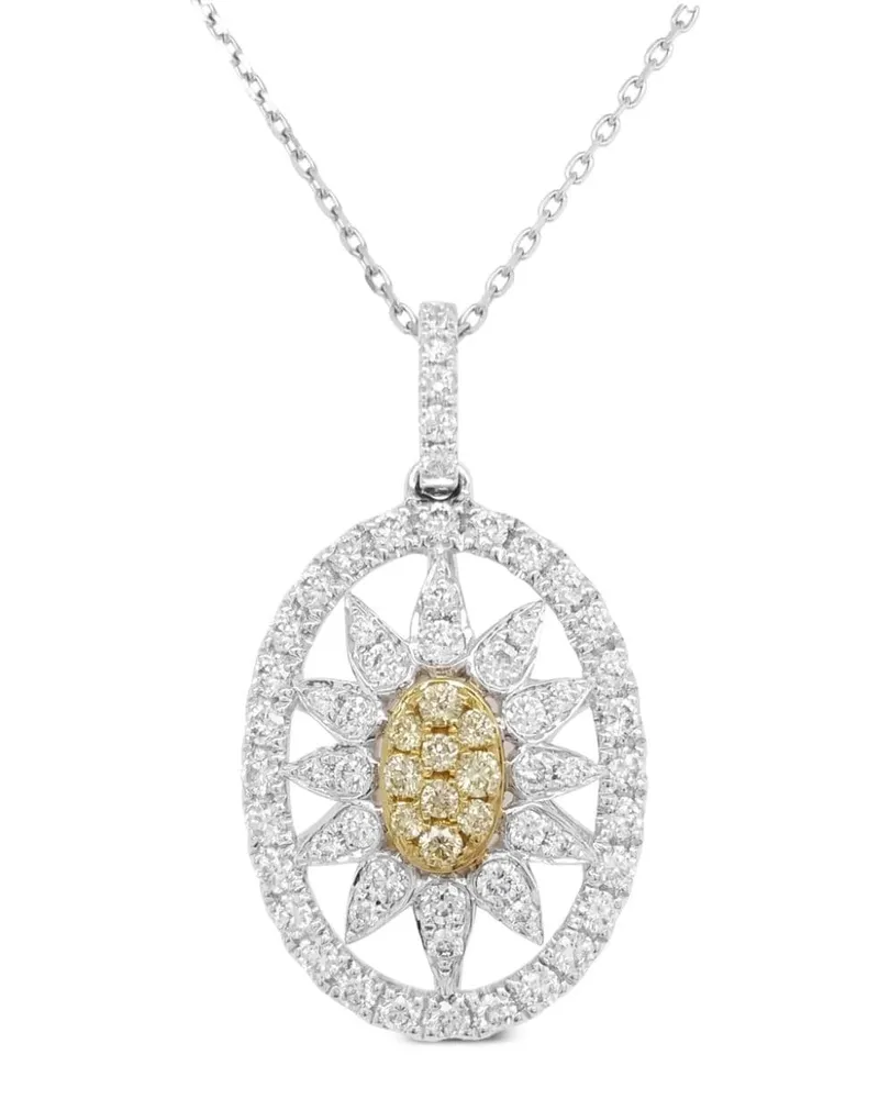 HYT Jewelry 18kt Gold- und Platinhalskette mit Diamanten - Silber Silber