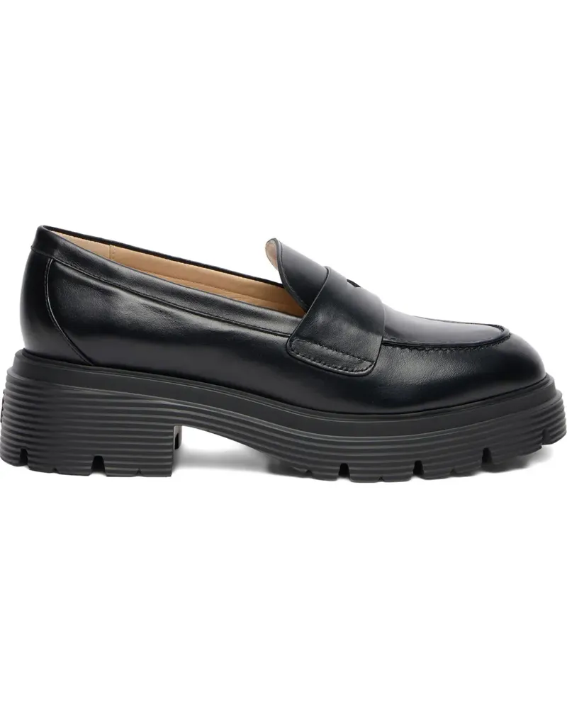 Stuart Weitzman Hudson Lite penny-slot lug-sole loafer - Schwarz Schwarz