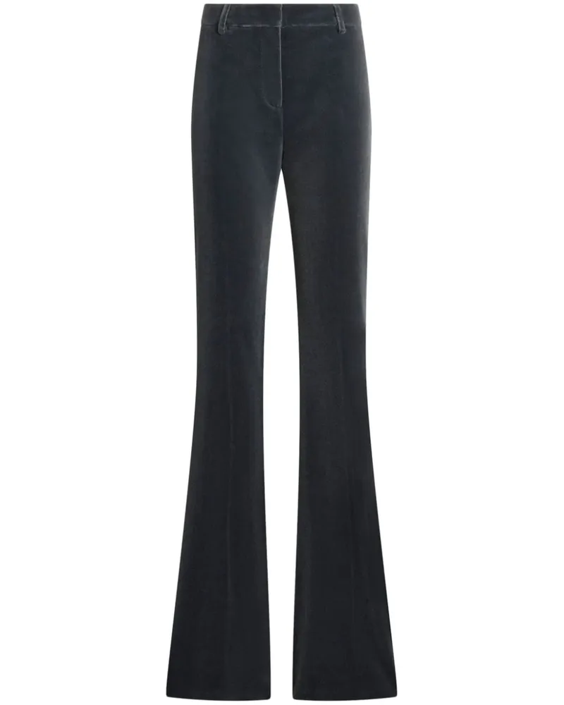 Etro Ausgestellte Hose aus Samt - Grau Grau