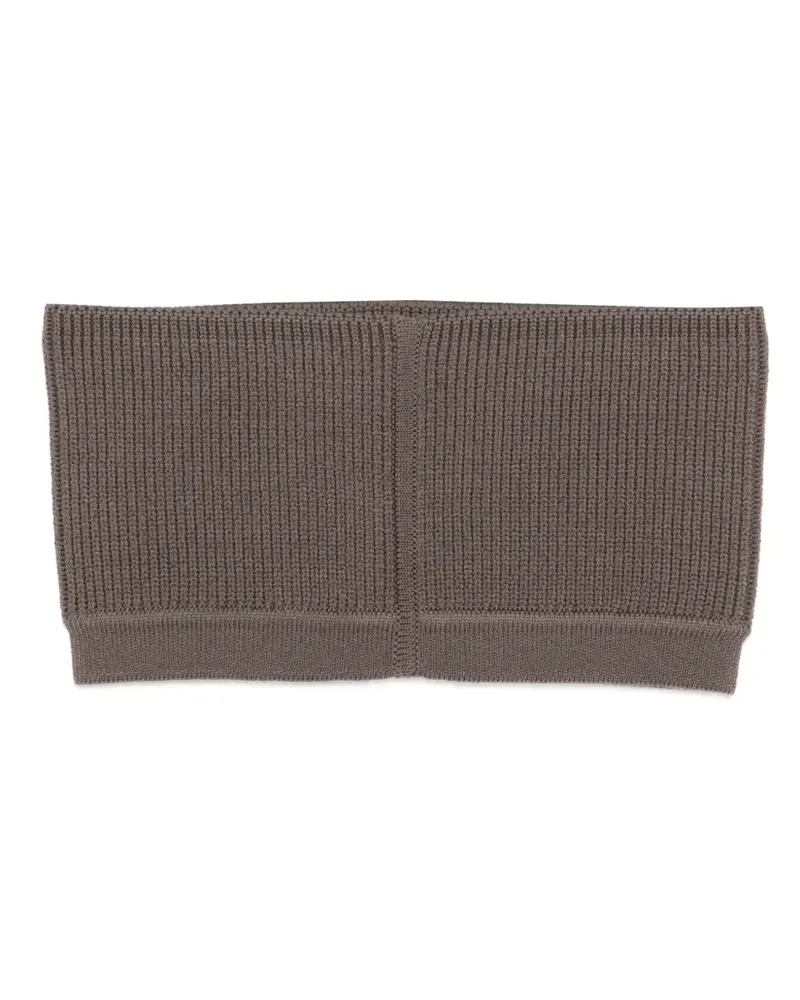Rick Owens Fein geripptes Cropped-Top - Braun Braun