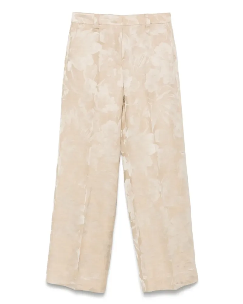 Incotex Jacquard-Hose - Nude Nude