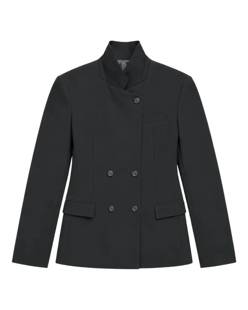 IRO Doppelreihige Jacke mit Stehkragen - Schwarz Schwarz
