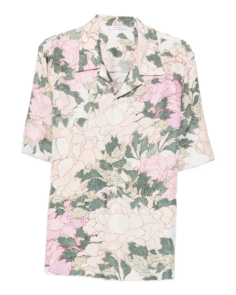 Givenchy floral-print short-sleeve shirt - Nude Nude
