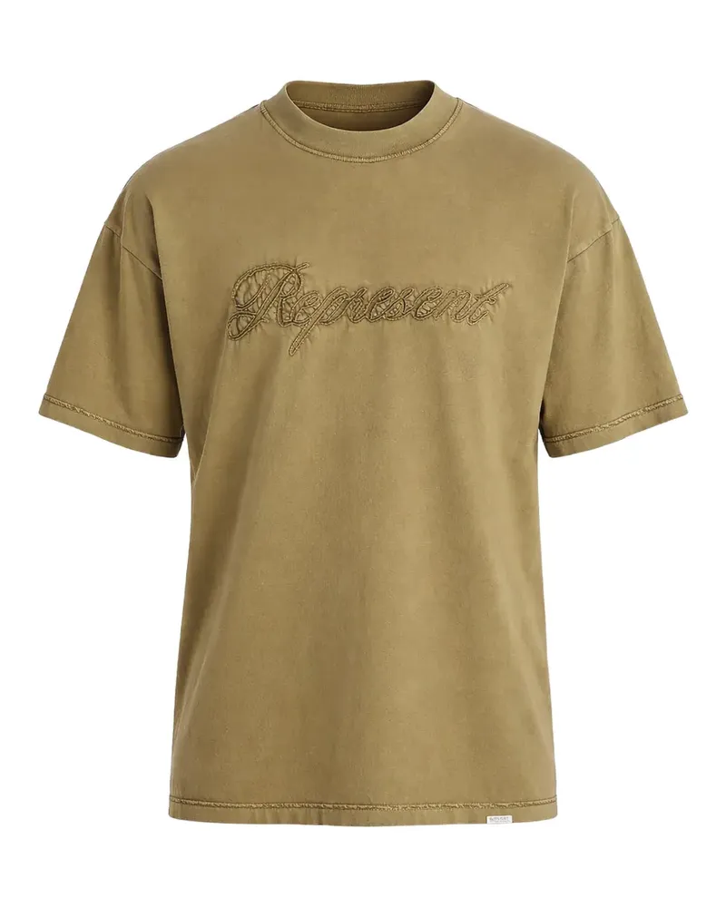 REPRESENT T-Shirt mit Stickerei - Grün Grün