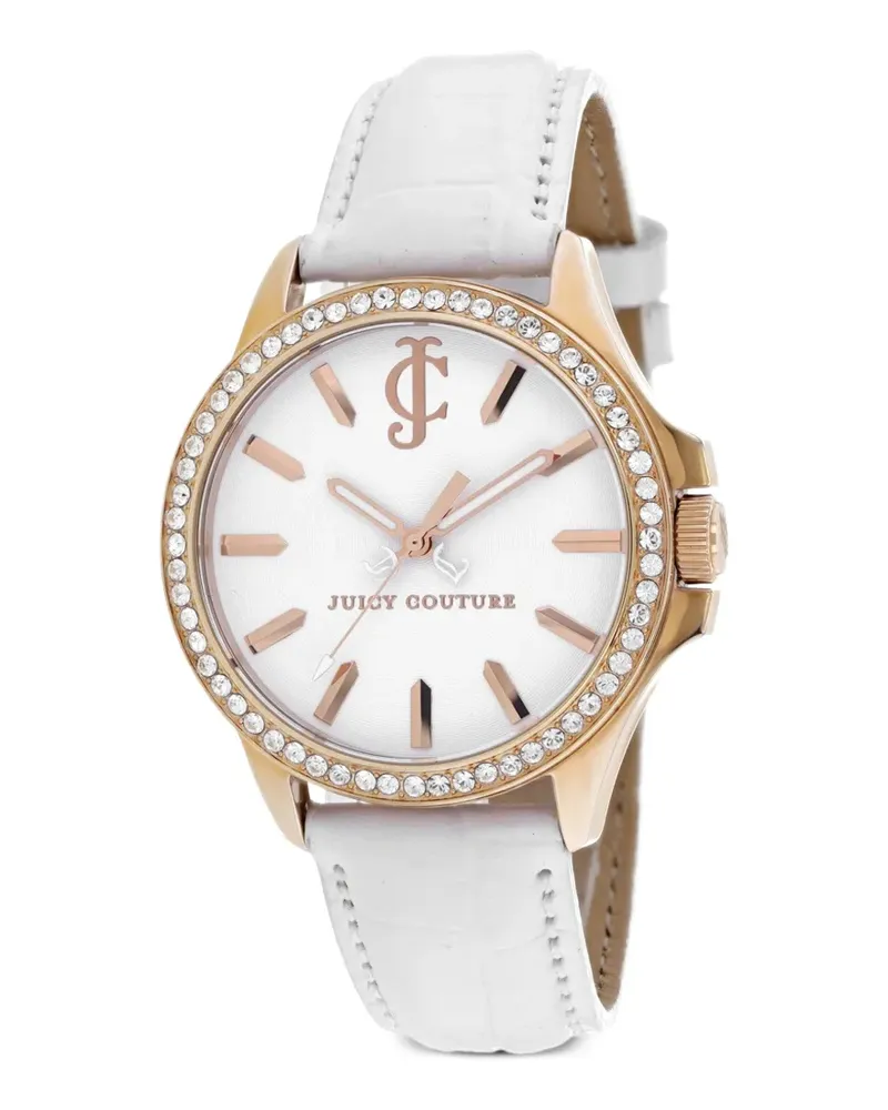 Juicy Couture Jetsetter crystal bezel 38mm watch - Weiß Weiß