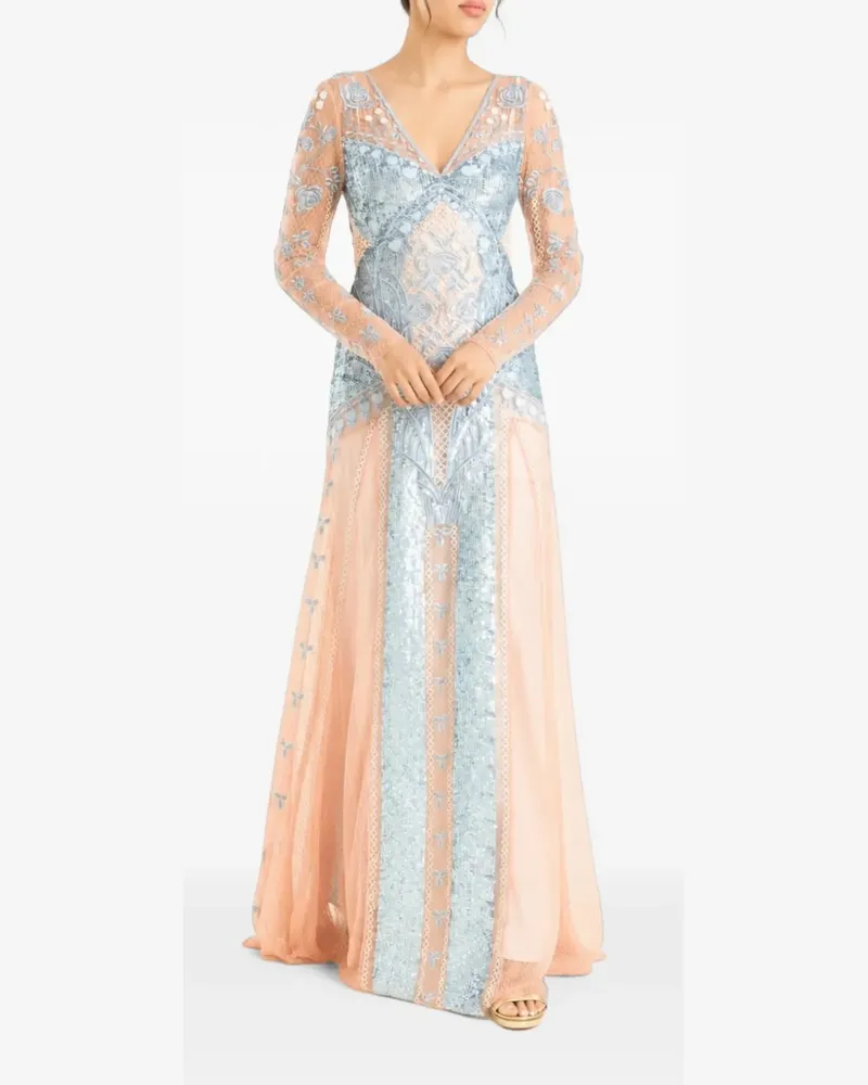 Temperley London Minikleid mit Pailletten - Blau Blau
